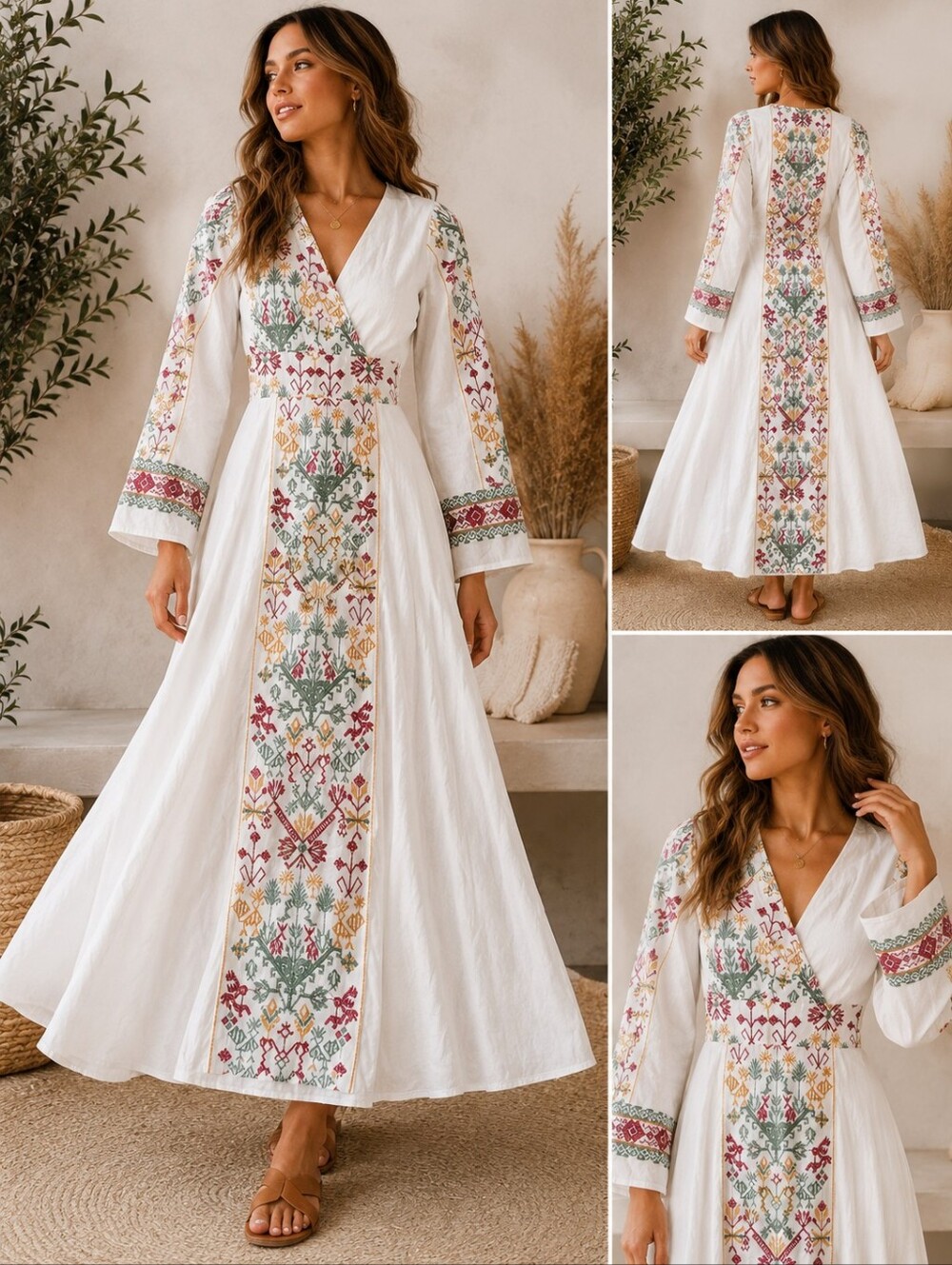 Embroidered Boho Maxi Dress | XS/S